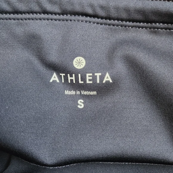 Athleta Navy High Rise Tropical Precision 7/8 Tight Size S - Picture 3 of 3